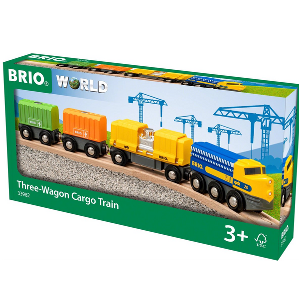 BRIO 3 wagon cargo trein