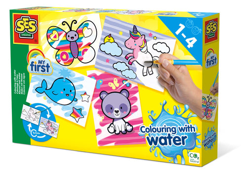 SES My First Kleuren met water - Fantasie dieren