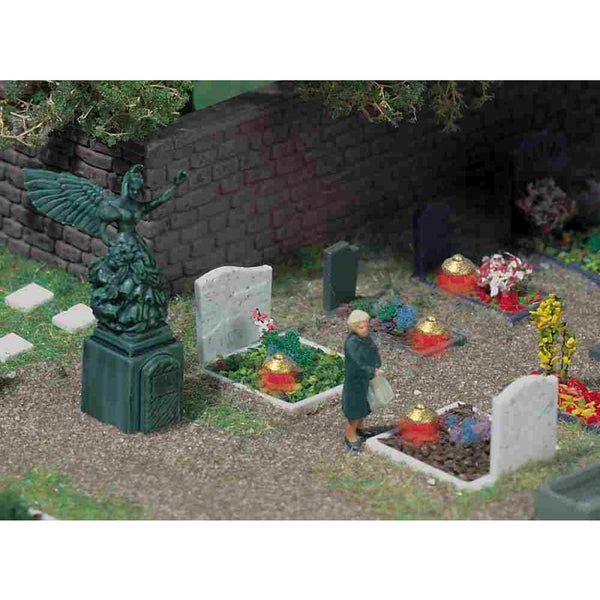 BUSCH 5404 Graven met verlichting: kerkhof